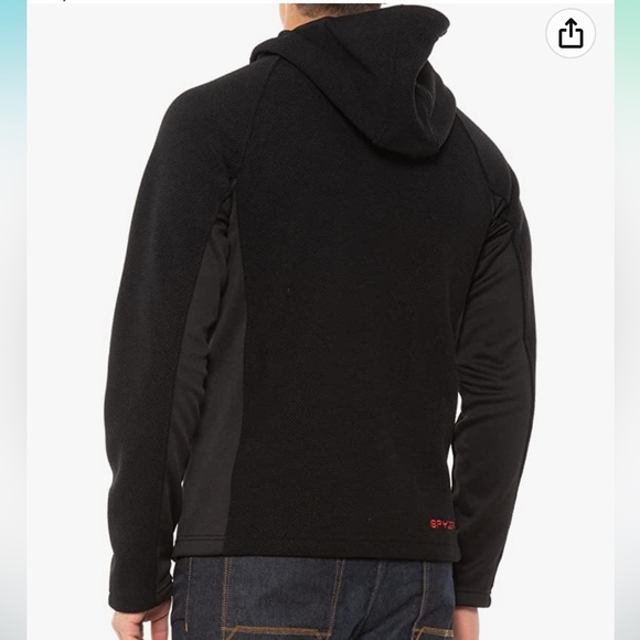 Spyder Shirts Spyder Mens Boundless Half Zip Hooded Sweater Jacket